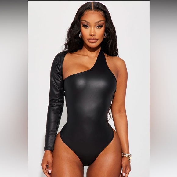 Fashion Nova Tops - PU bodysuit